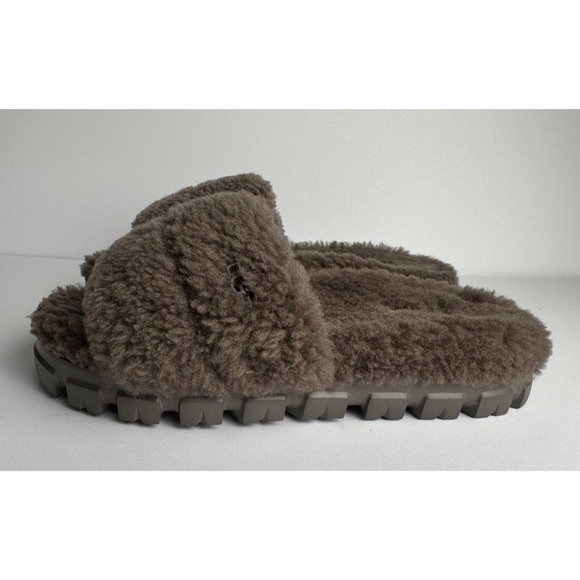UGG Women's Gray Cozetta Plush Shearling‎ Slide Sandals Size 6 - Picture 6 of 12